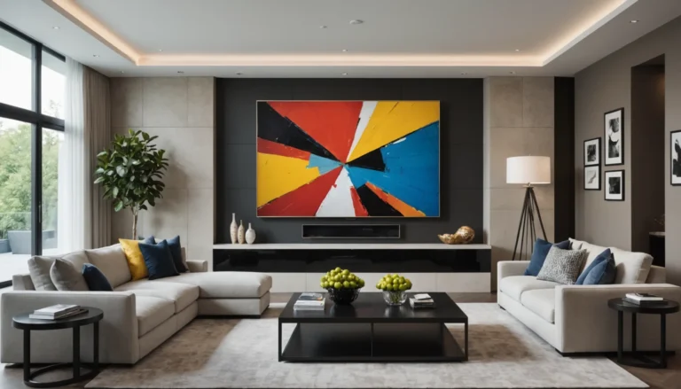 cacher la télé derrière un tableau