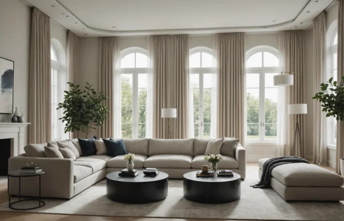 fixer les rideaux au plafond